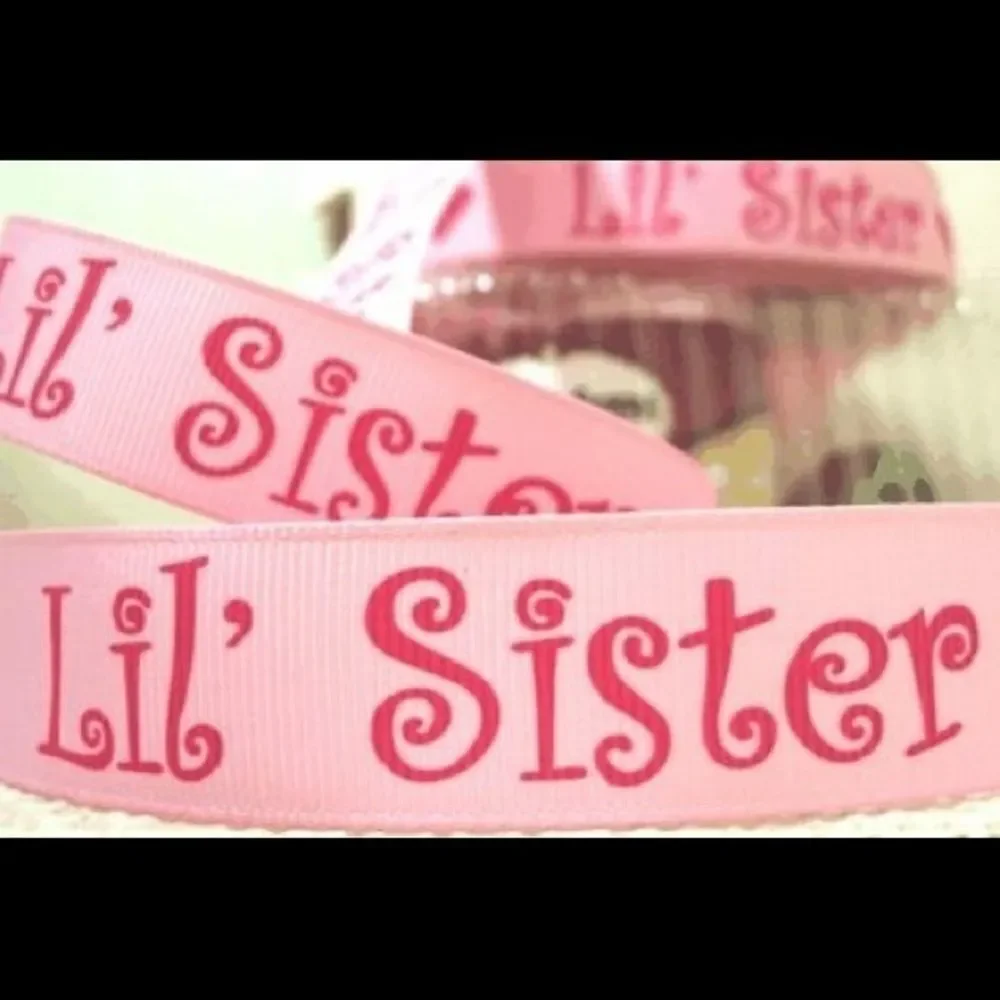 Grosgrain Ribbon 7/8” 5 yards yds 5/$20 lil sister NEW printed hair bow making